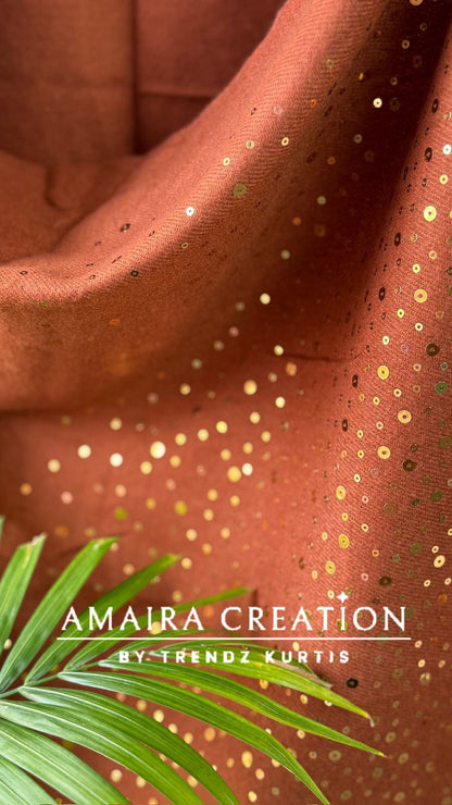 Premium Woolen Very Soft Fabric Coin Detailing Stole