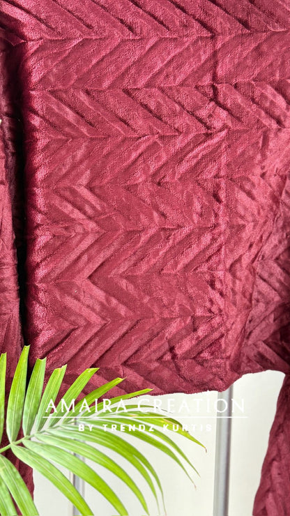 Premium Woolen Zig Zag Pattern Stole