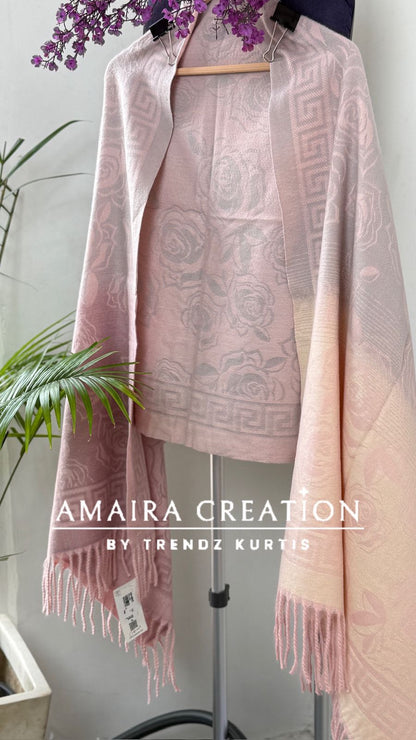 Premium Woolen Chevron Pattern Stole