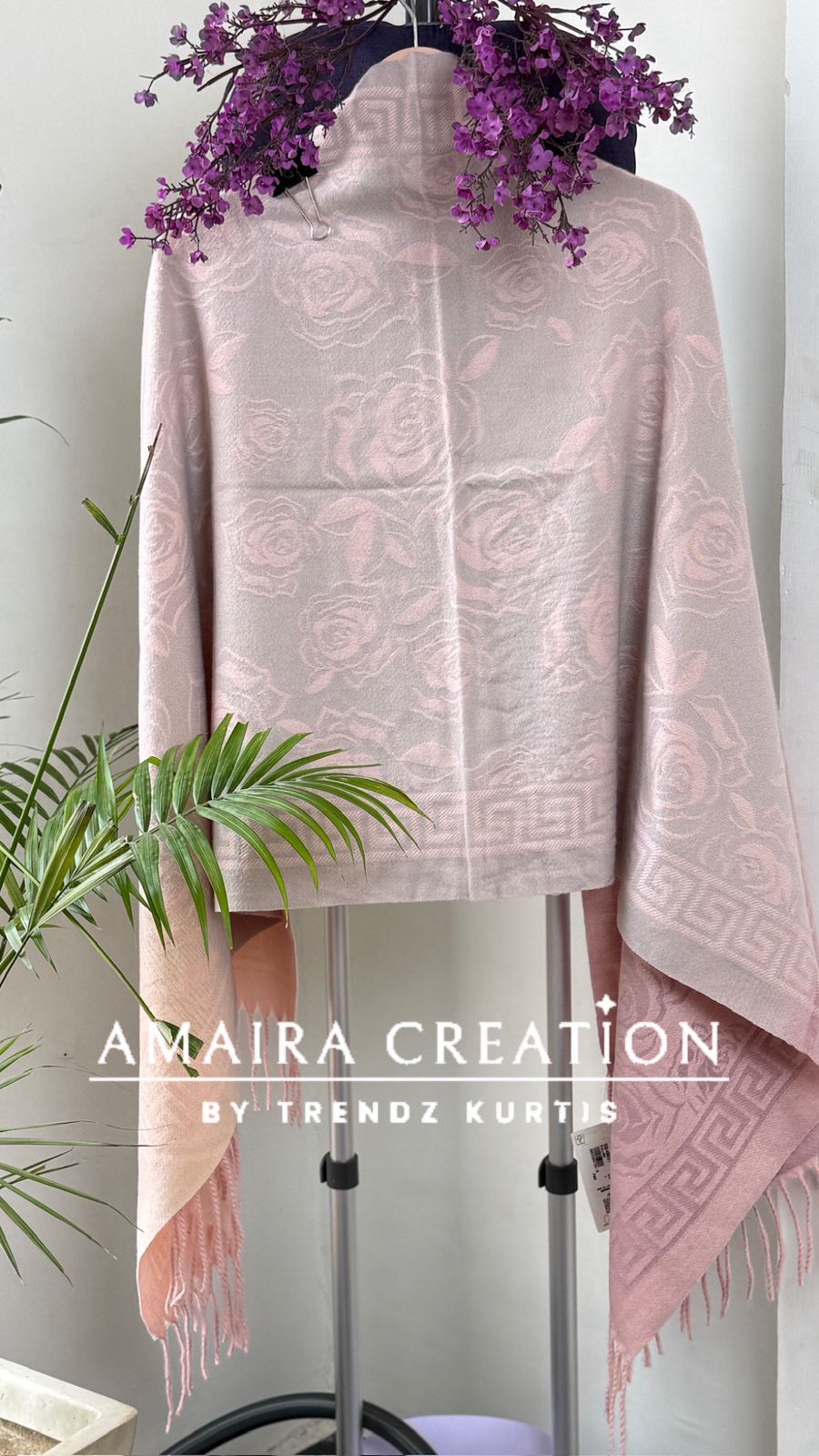 Premium Woolen Chevron Pattern Stole