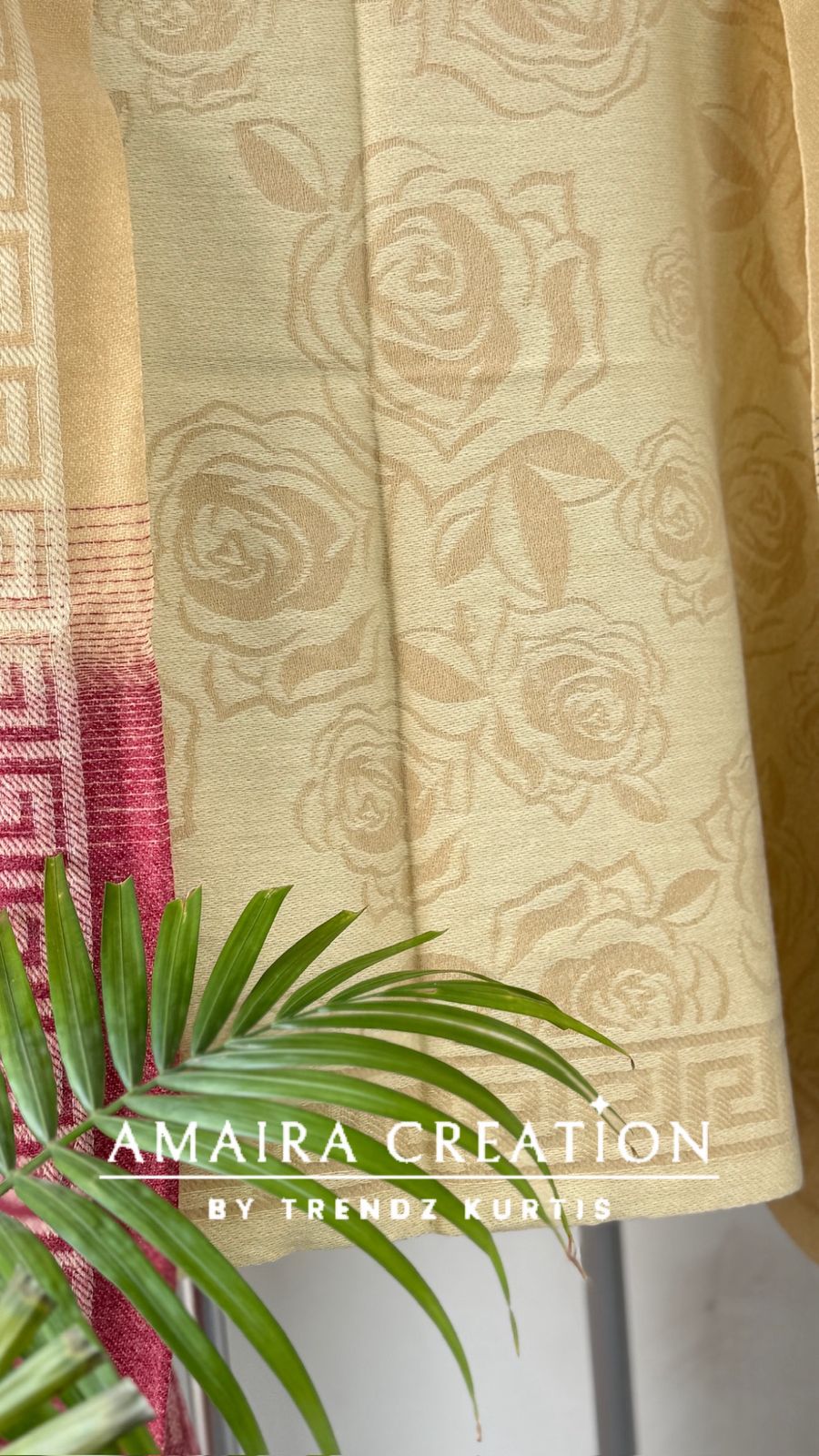 Premium Woolen Very Soft Fabric Floral Print Stole