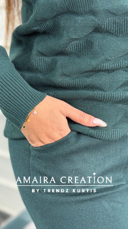 Premium Woolen Free Size Cord Set