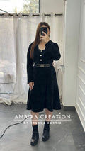 Premium Cauterised Woolen One Piece Dress
