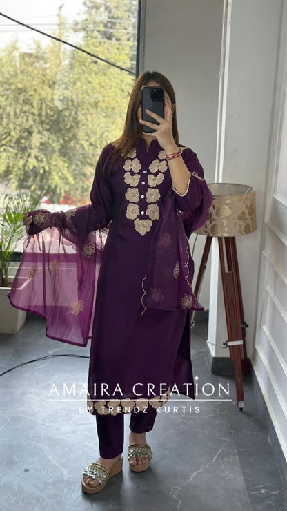 Premium Muslin Fabric Pant Set