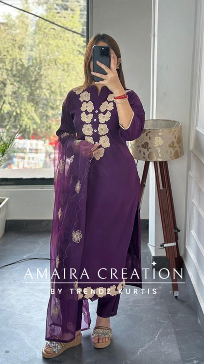 Premium Muslin Fabric Pant Set