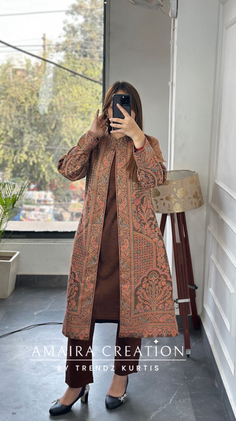 Premium Woolen Three Piece Jacket Set