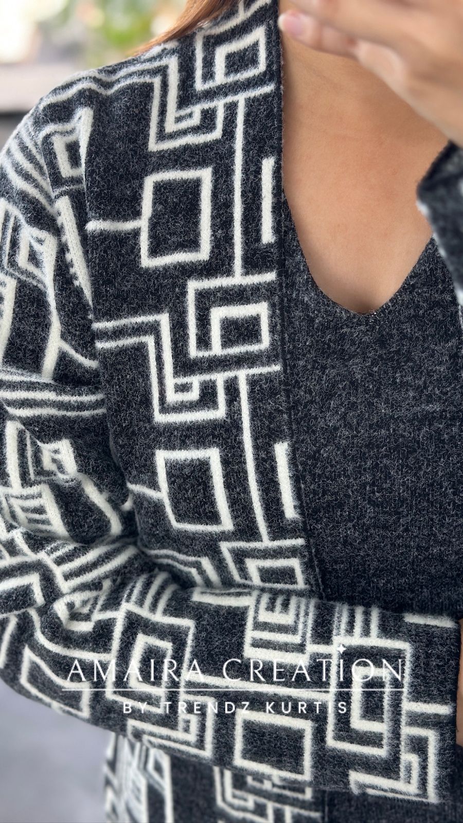 Premium Woolen Three Pc Indowestern Set