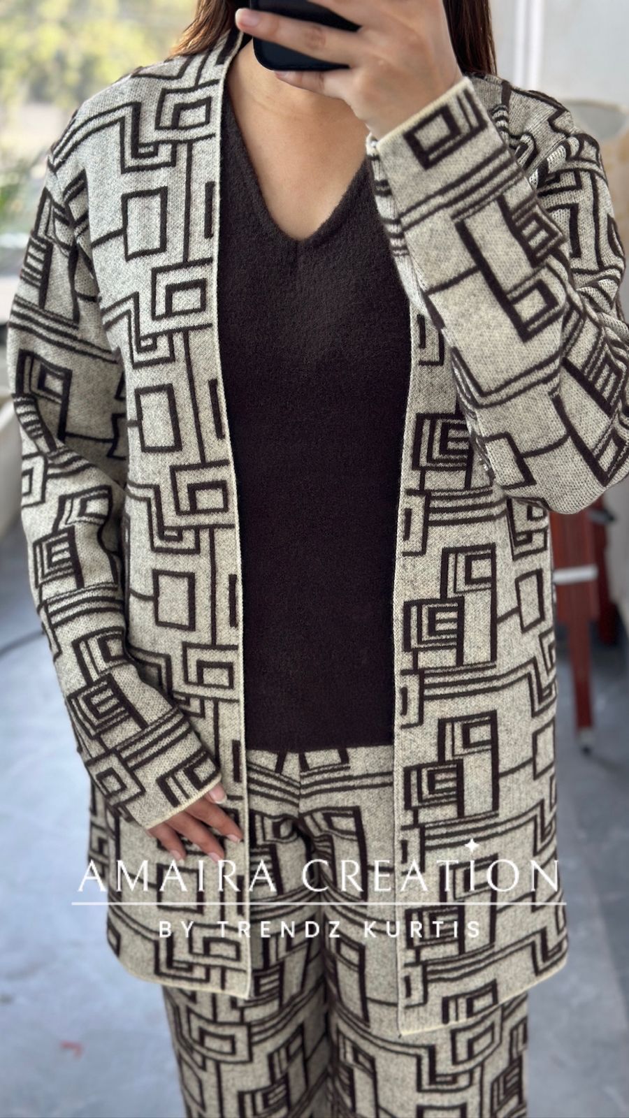 Premium Woolen Three Pc Indowestern Set