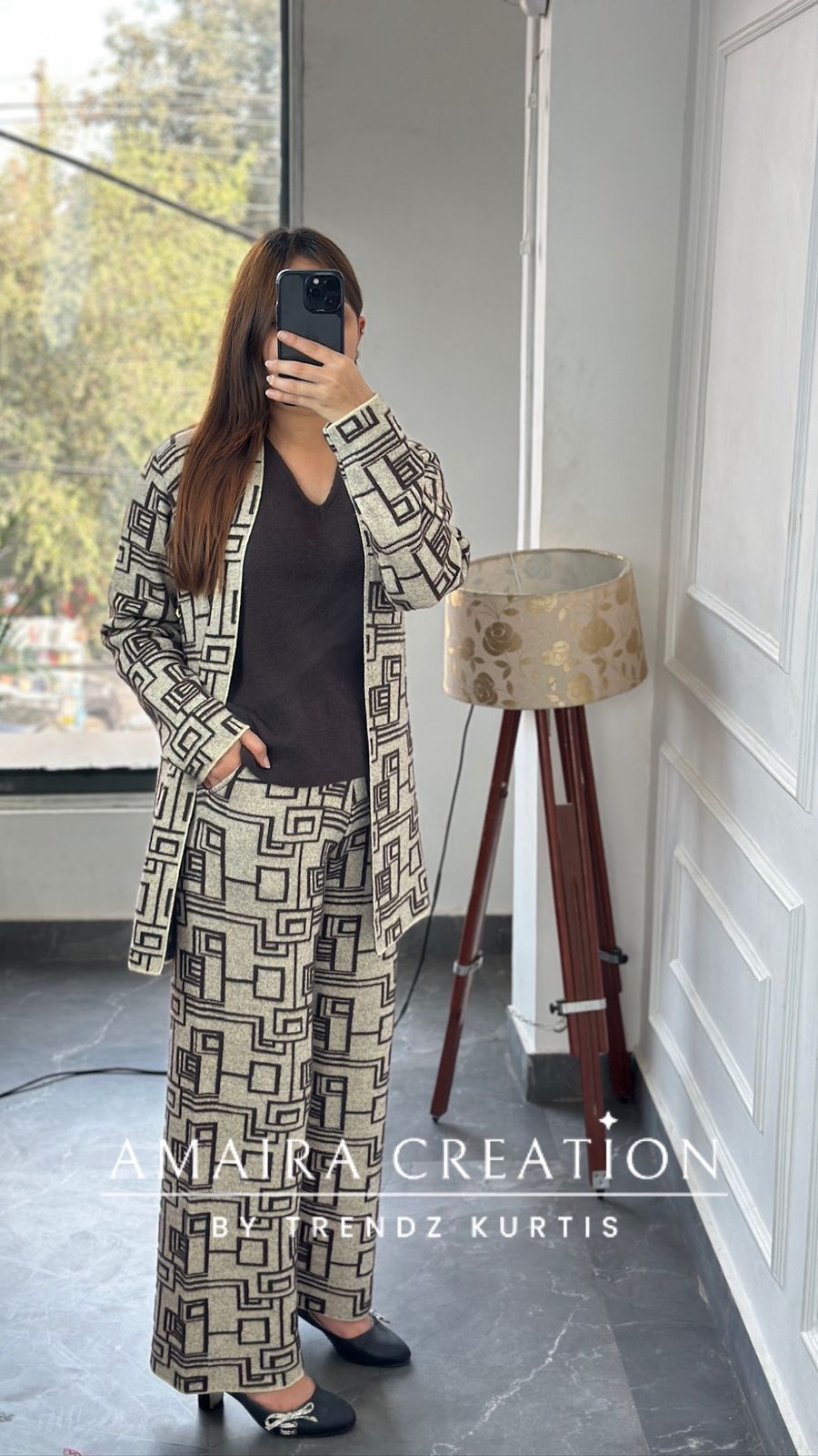 Premium Woolen Three Pc Indowestern Set