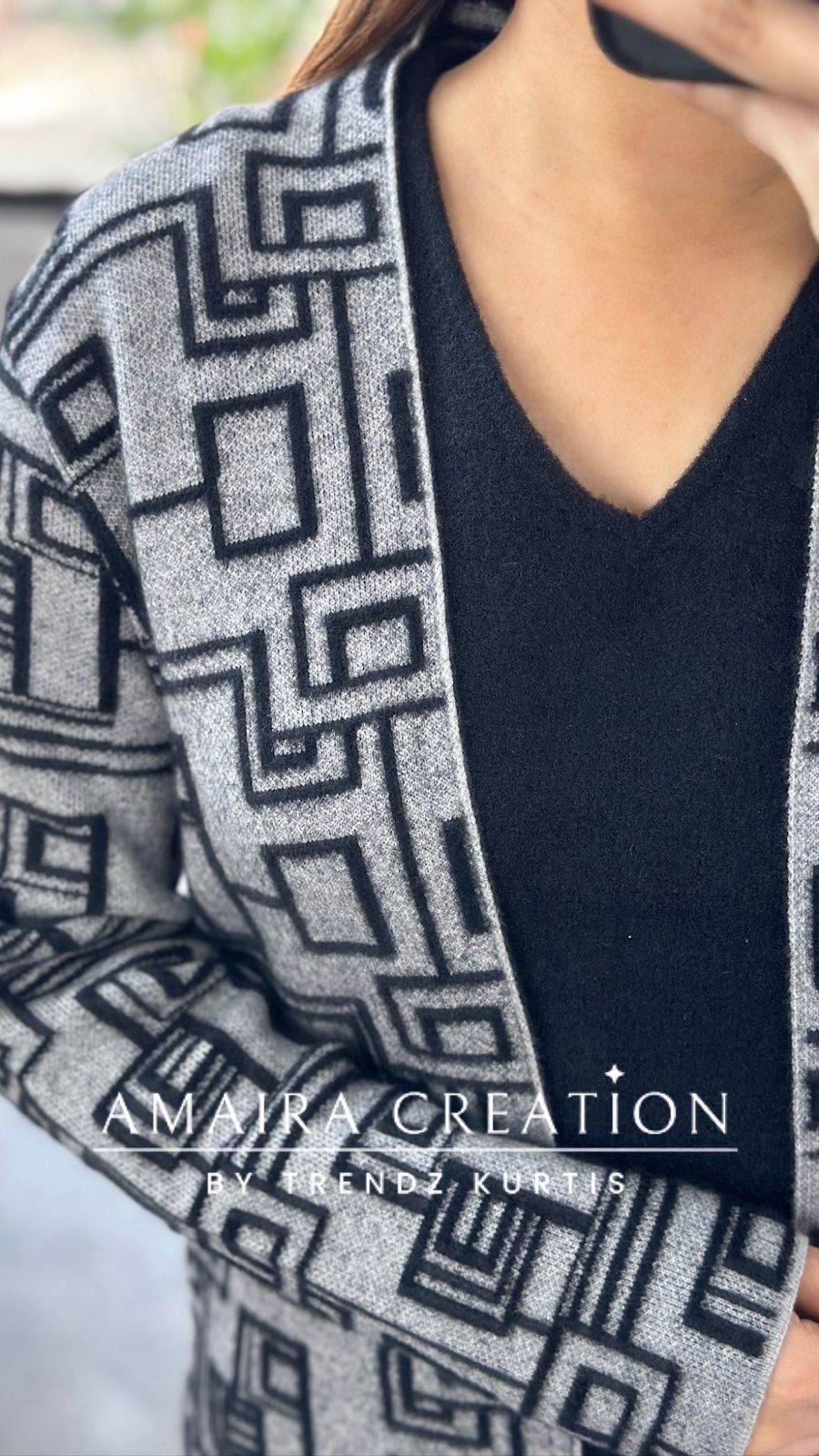 Premium Woolen Three Pc Indowestern Set