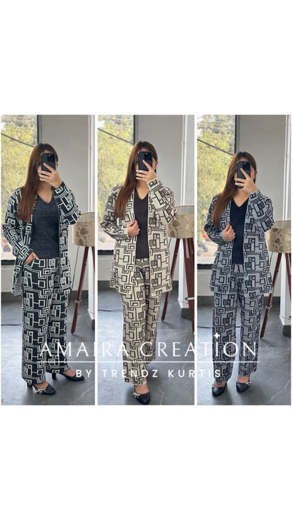 Premium Woolen Three Pc Indowestern Set