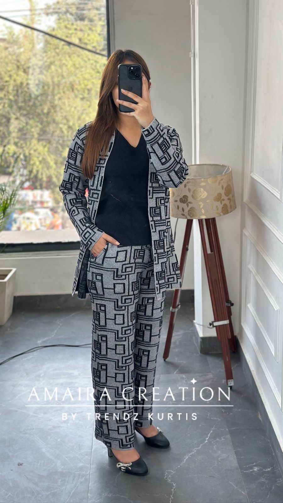 Premium Woolen Three Pc Indowestern Set