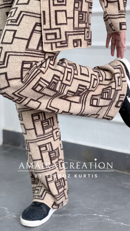 Premium Woolen Three Pc Indowestern Set