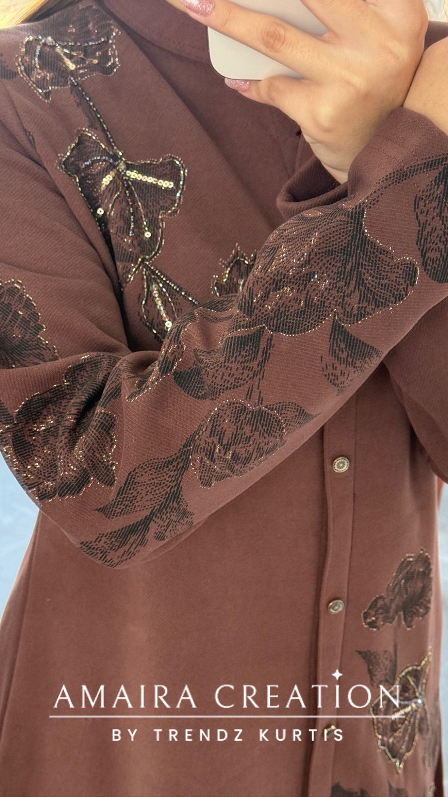 Premium Chocolate Brown Woolen Cord Set