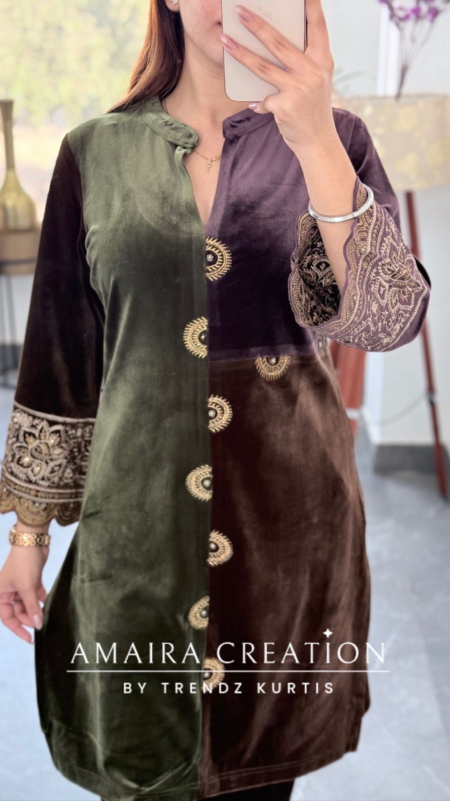 Premium Imported Velevt Trio Colour  Woolen Colour Beautiful Cord Set