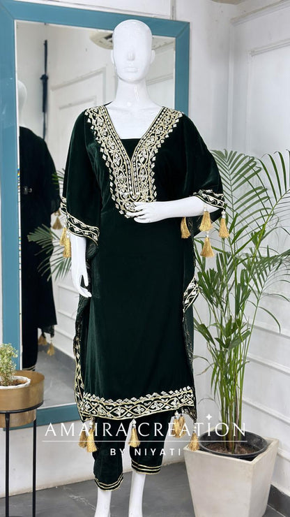 Velvet Kaftan Set