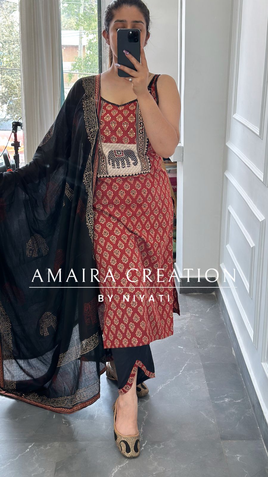 Rajasthani Noodle Strap Designer Pant Set