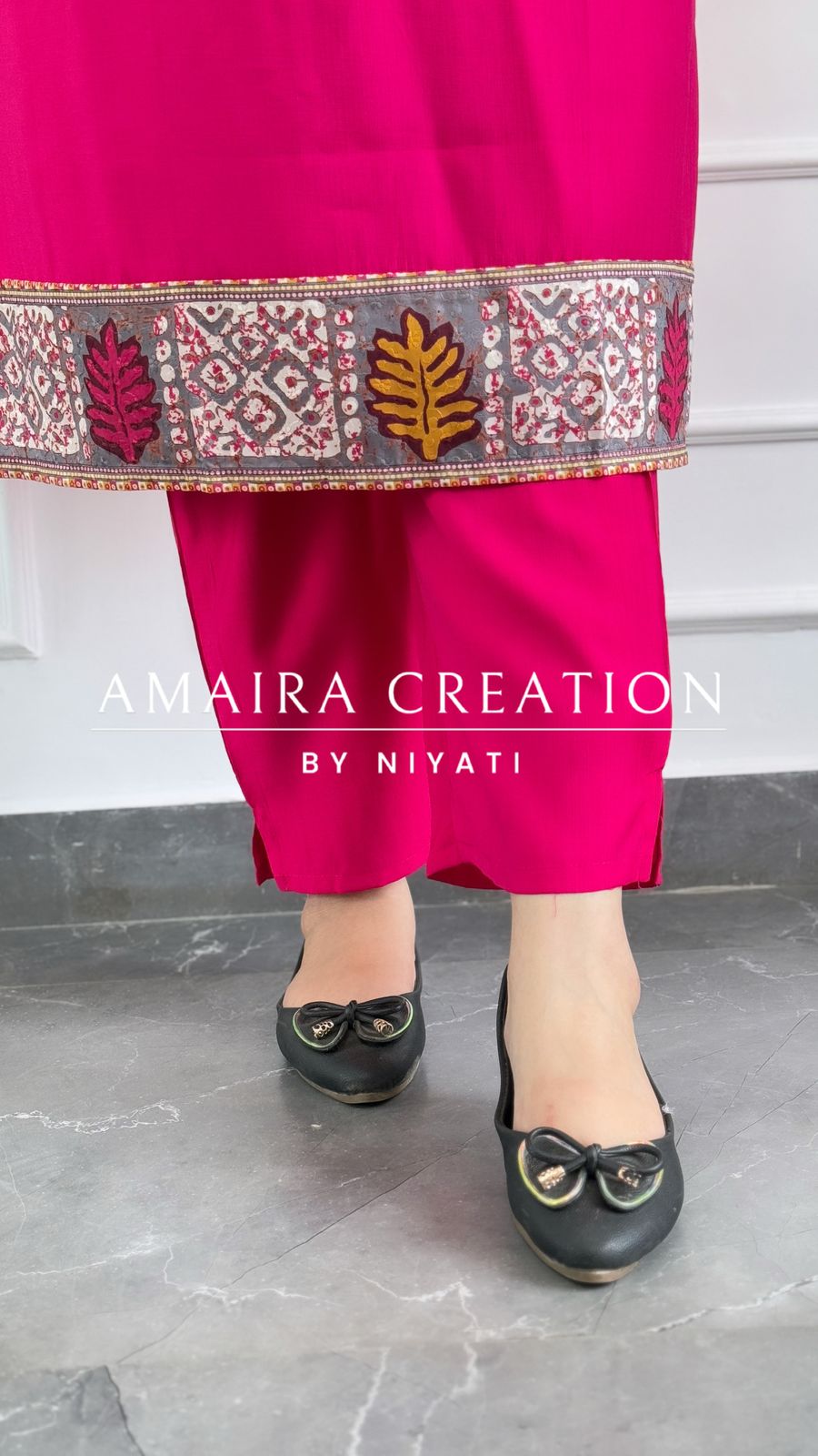 Pink Cotton Silk Pant Set