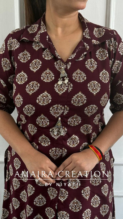 Premium Reyon Fabric Indo-Western Set