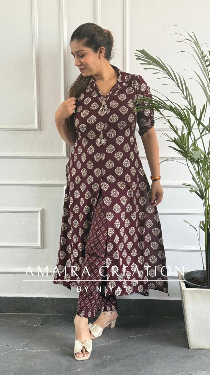 Premium Reyon Fabric Indo-Western Set