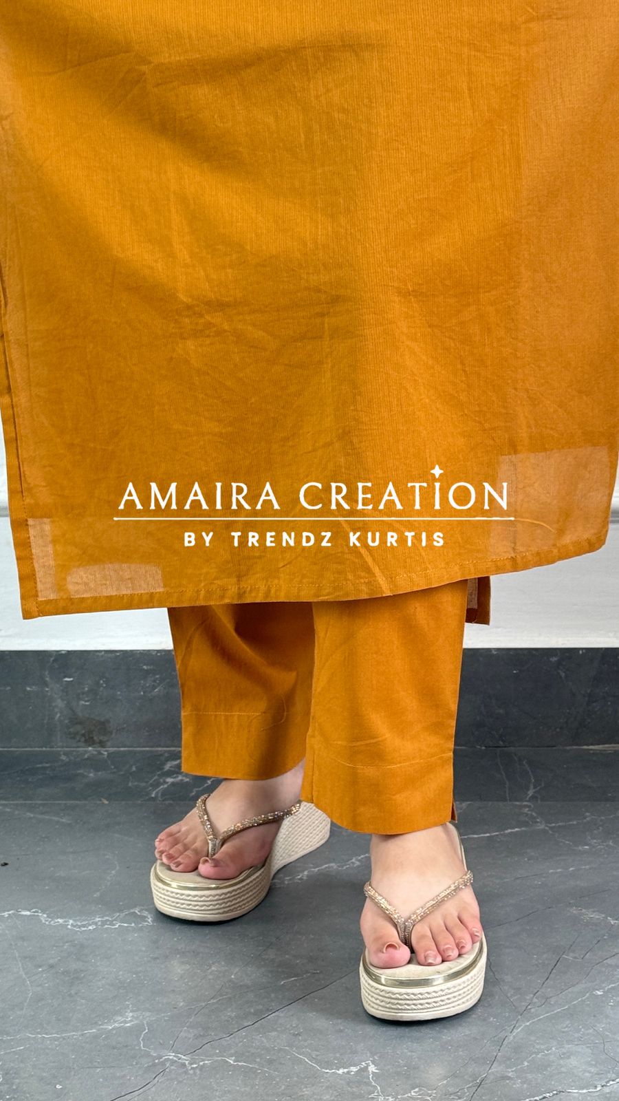 Premium Cotton Pant Set With Beautiful Work
