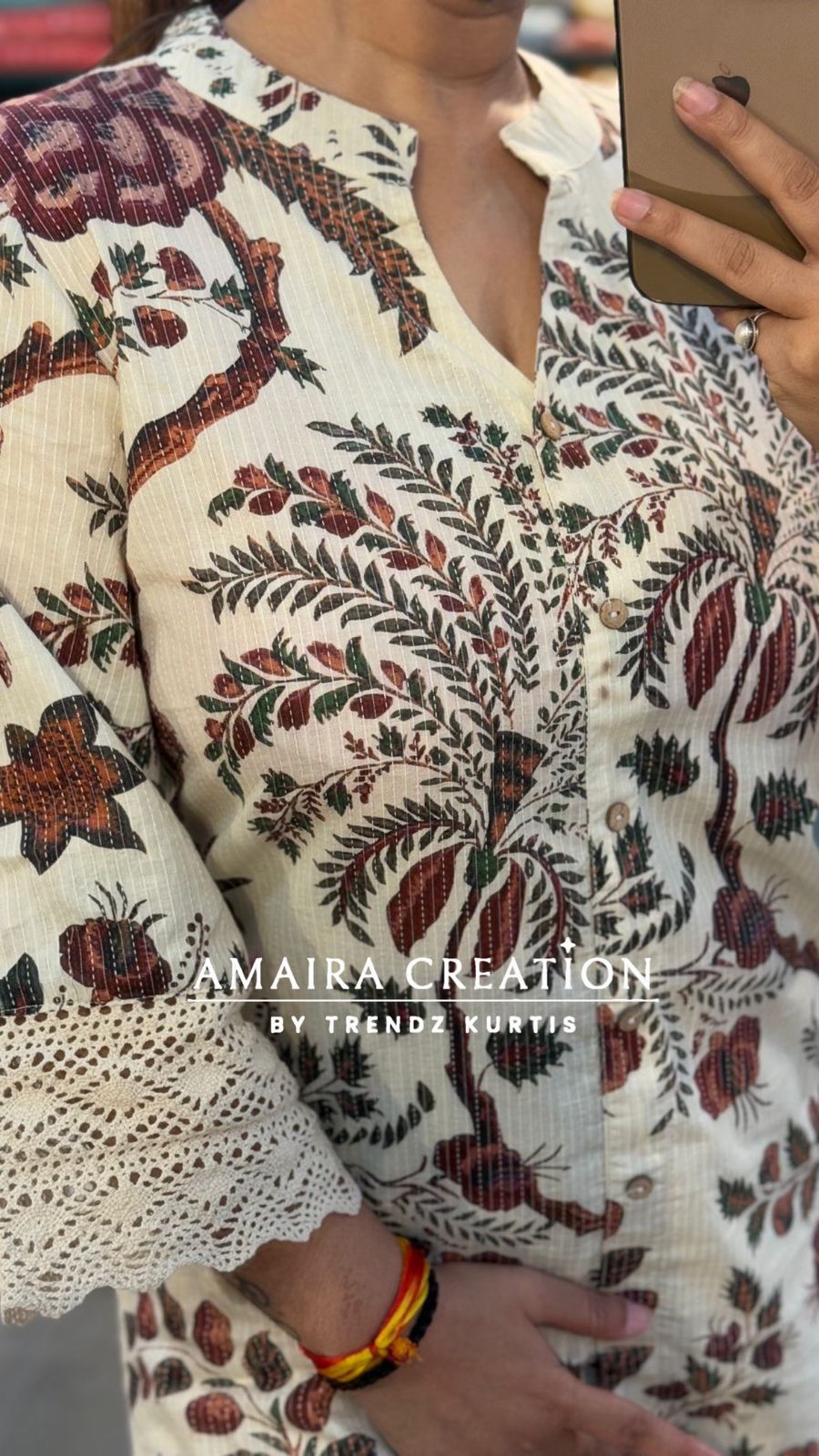 Premium Cotton Light Beige Cotton Cord Set With Beautiful Lace Detailing