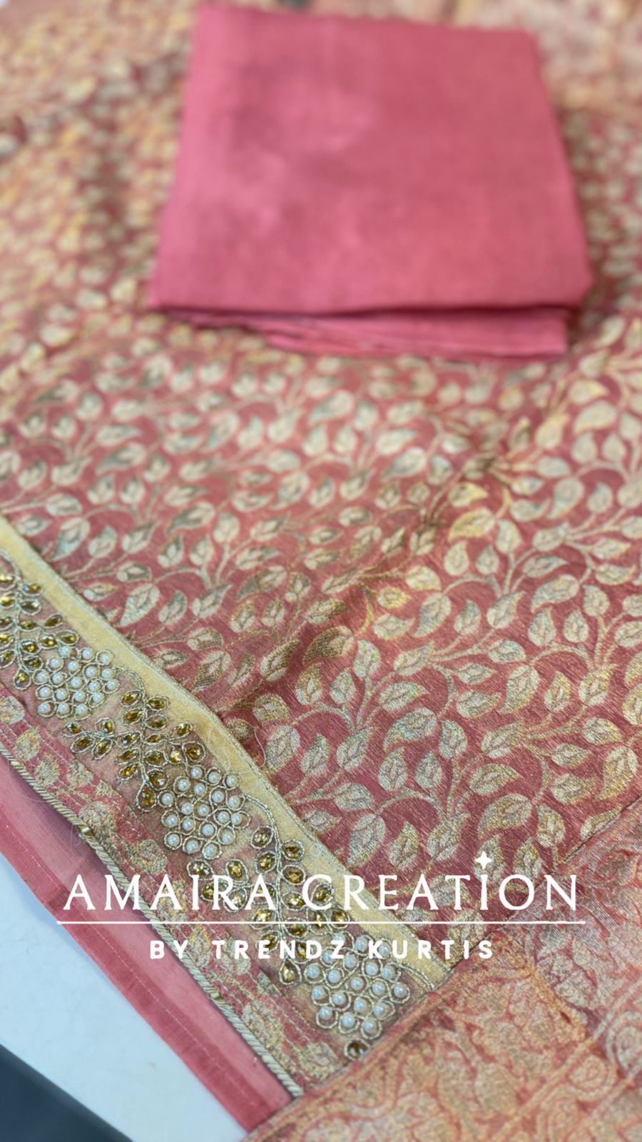 Premium Banarasi Fabric Unstitched Suit