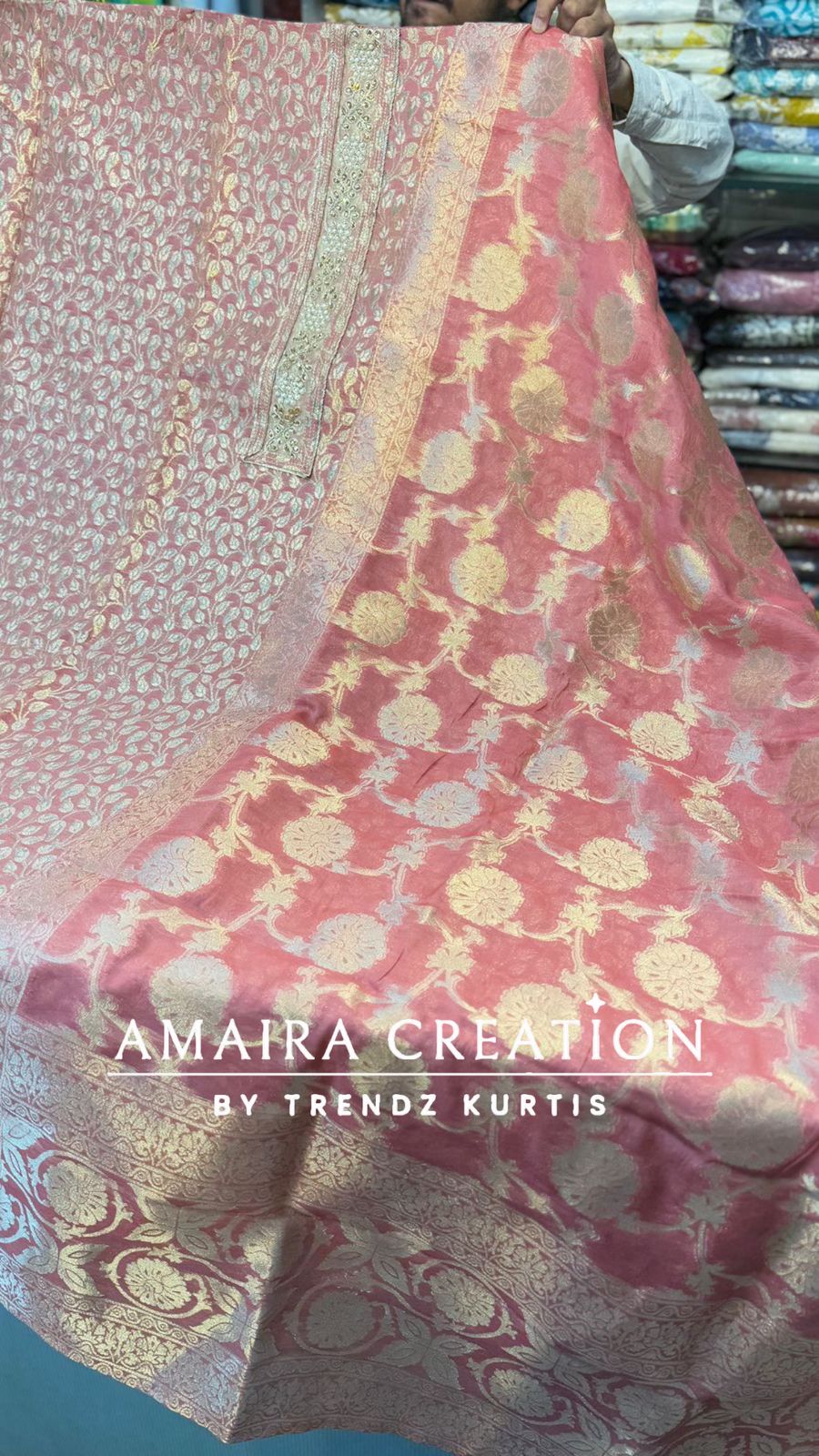 Premium Banarasi Fabric Unstitched Suit