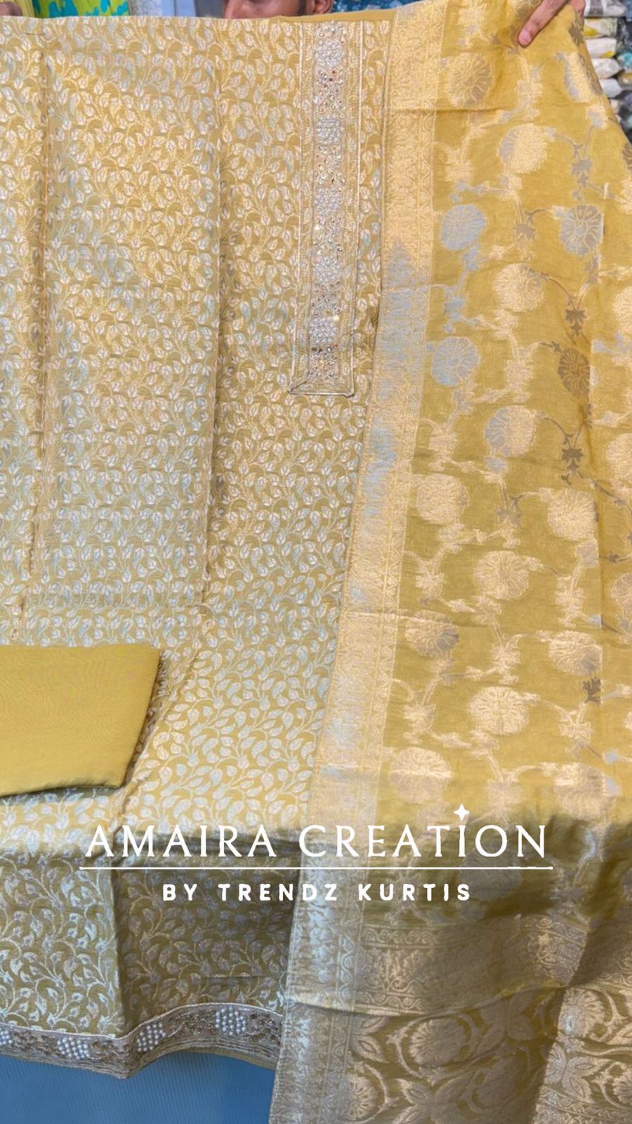 Premium Banarasi Fabric Unstitched Suit