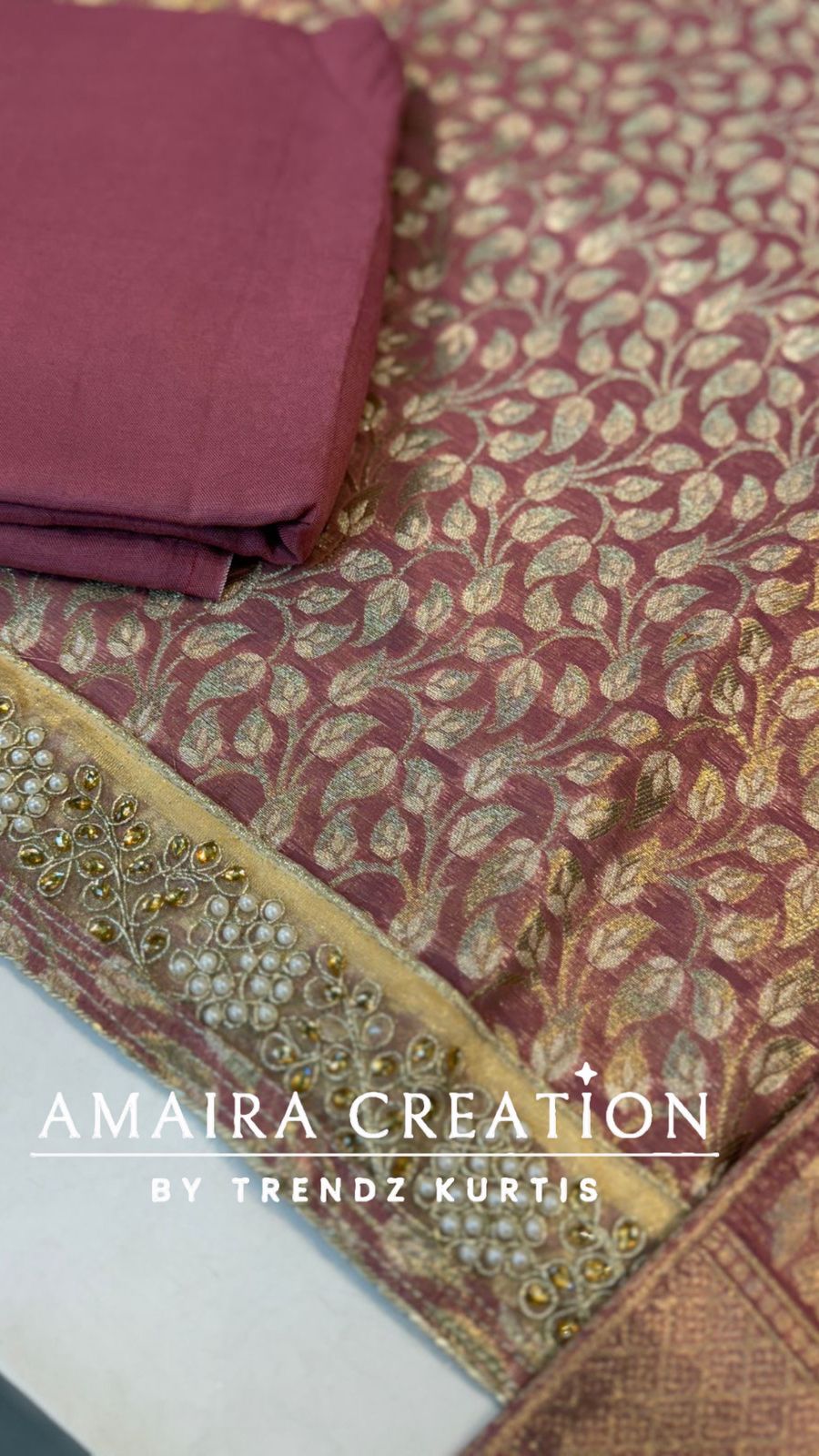 Premium Banarasi Fabric Unstitched Suit