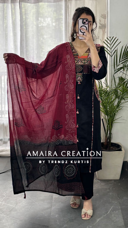 Rajasthan Style Premium Cotton Culotte Set