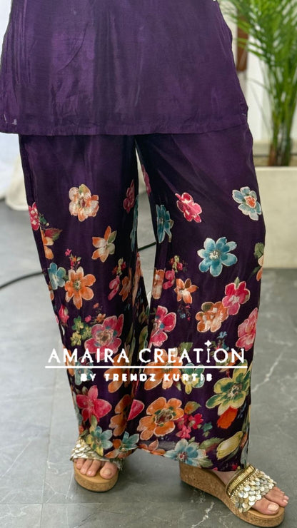 Premium Chinnon Floral Print Cord Set