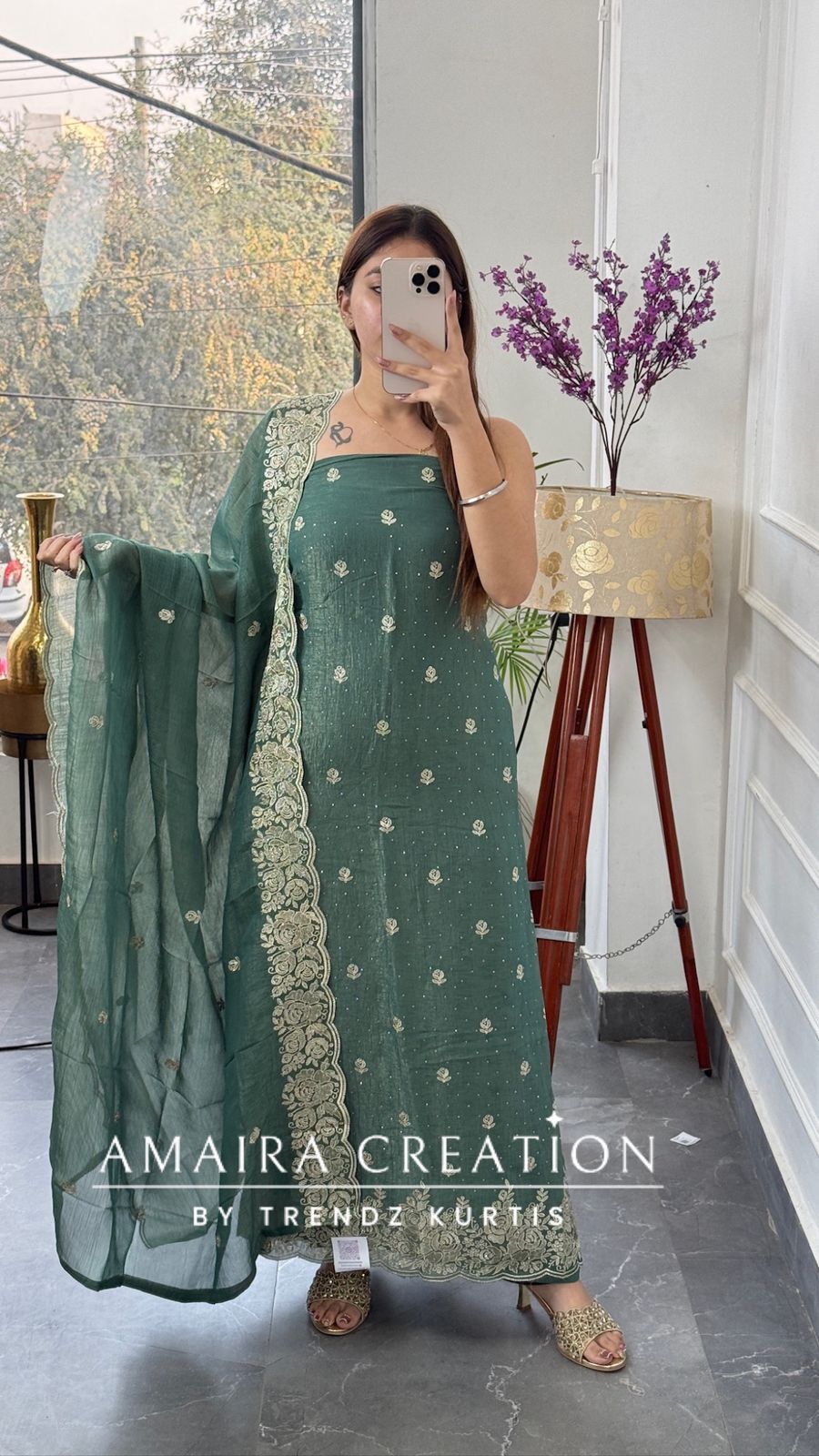 Premium Fendi Fabric Embroidered Turkish Color Unstitch Sui