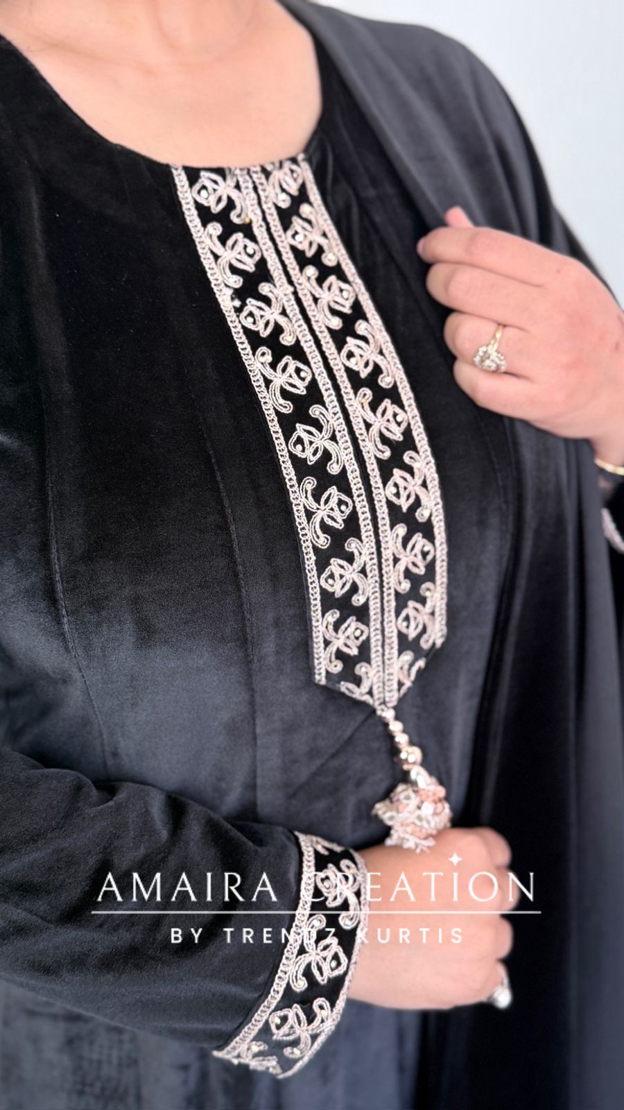 Premium Velvet Black Colour Anarkali