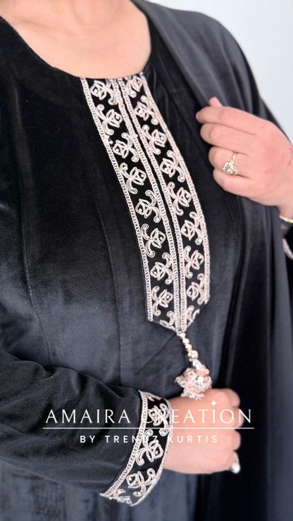 Premium Velvet Black Colour Anarkali