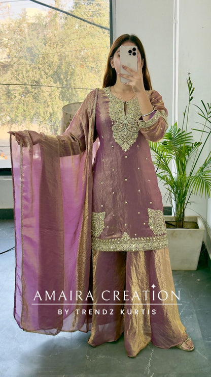 Premium Fendi Fabric Beautuful Work Deatiling Divider Set