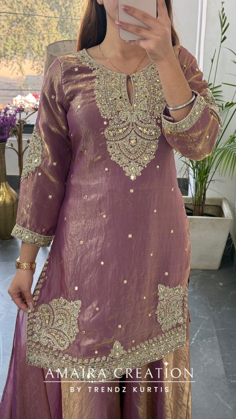 Premium Fendi Fabric Beautuful Work Deatiling Divider Set