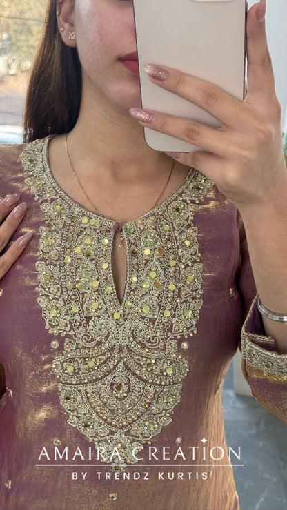 Premium Fendi Fabric Beautuful Work Deatiling Divider Set