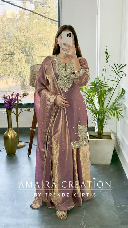 Premium Fendi Fabric Beautuful Work Deatiling Divider Set