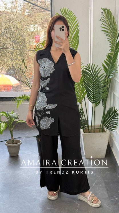 Premium Reyon Fabric Black Colour