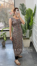 Premium Very Soft Reyon Fabric Blue Colour Kurti(17 Inches Sleeves Available)