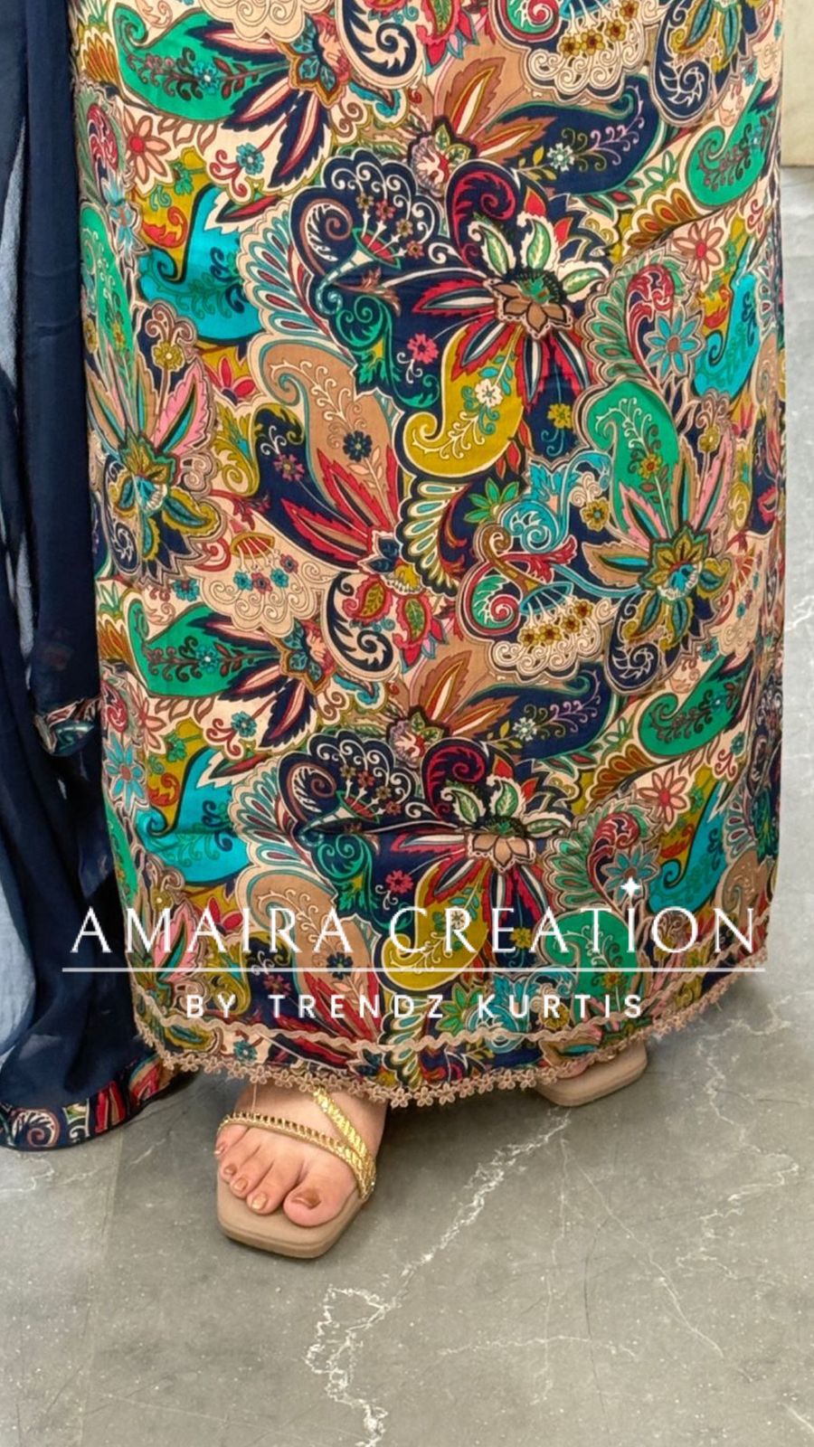 Premium Cotton Kalamkari Inspired Print Unstitched Suits
