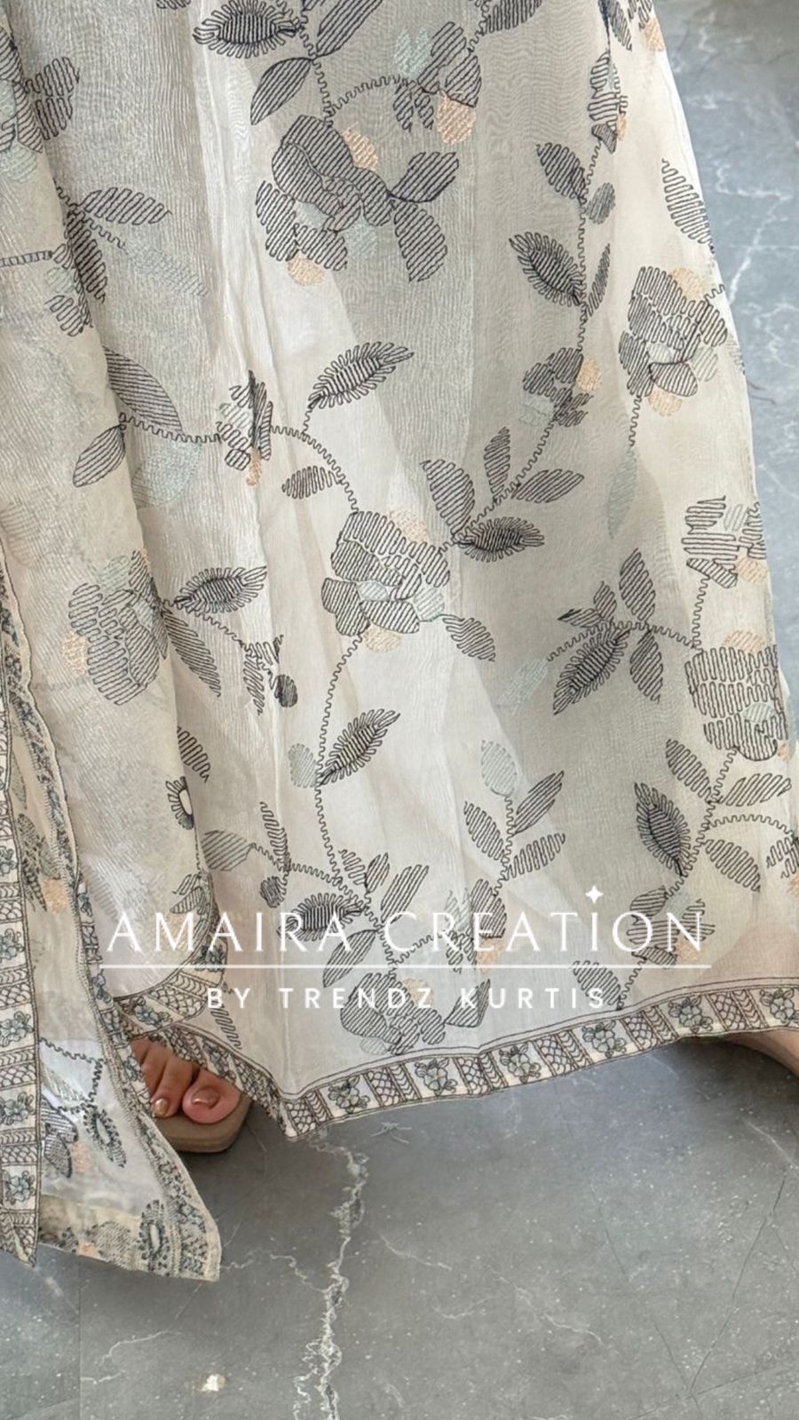 Premium Navy Blue Shimmer Tissue Embroidered Unstitched Suit With Beautiful Dupatta