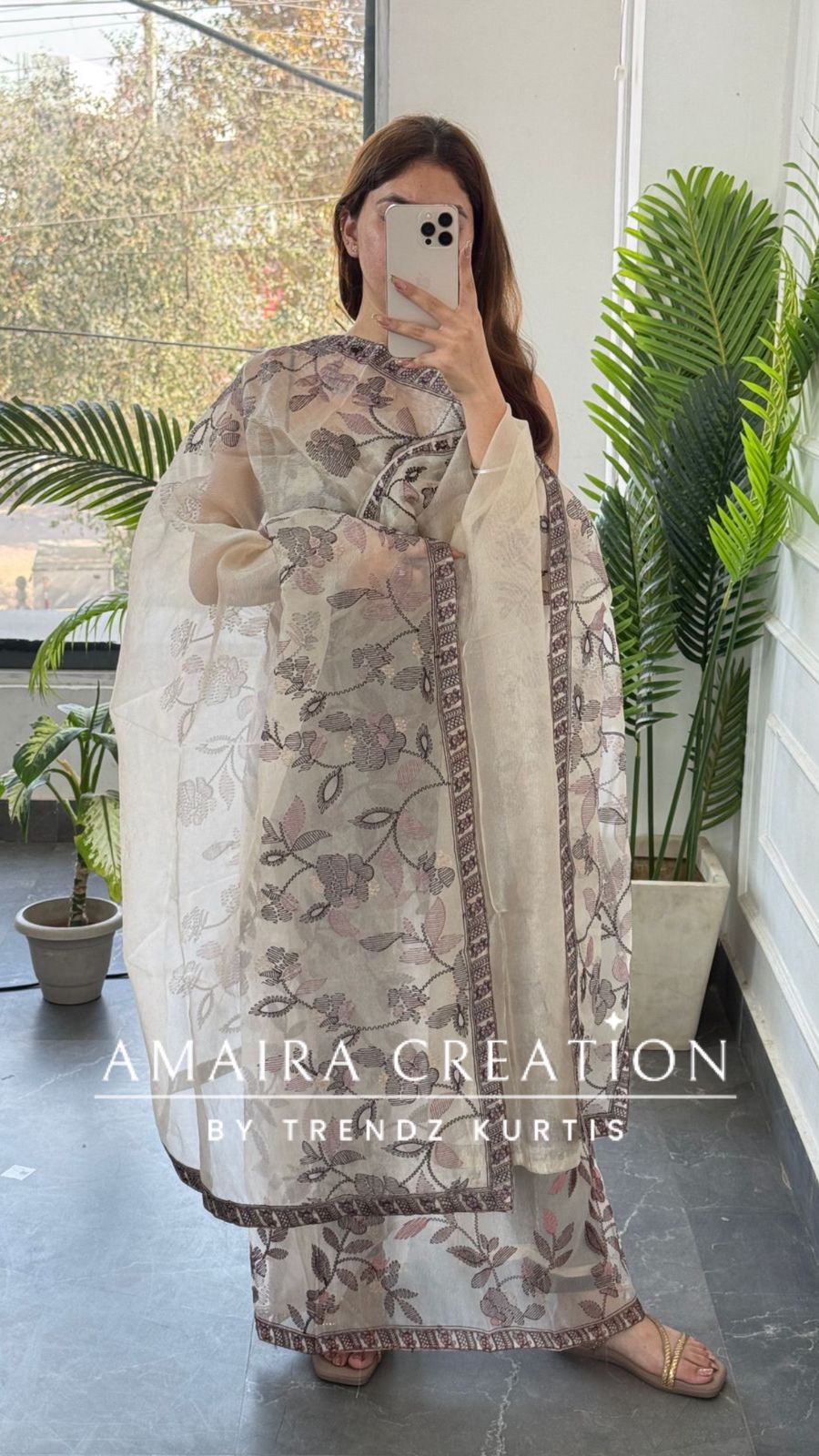 Premium Maroon Shimmer Tissue Embroidered Unstitched Suit With Beautiful Dupatta