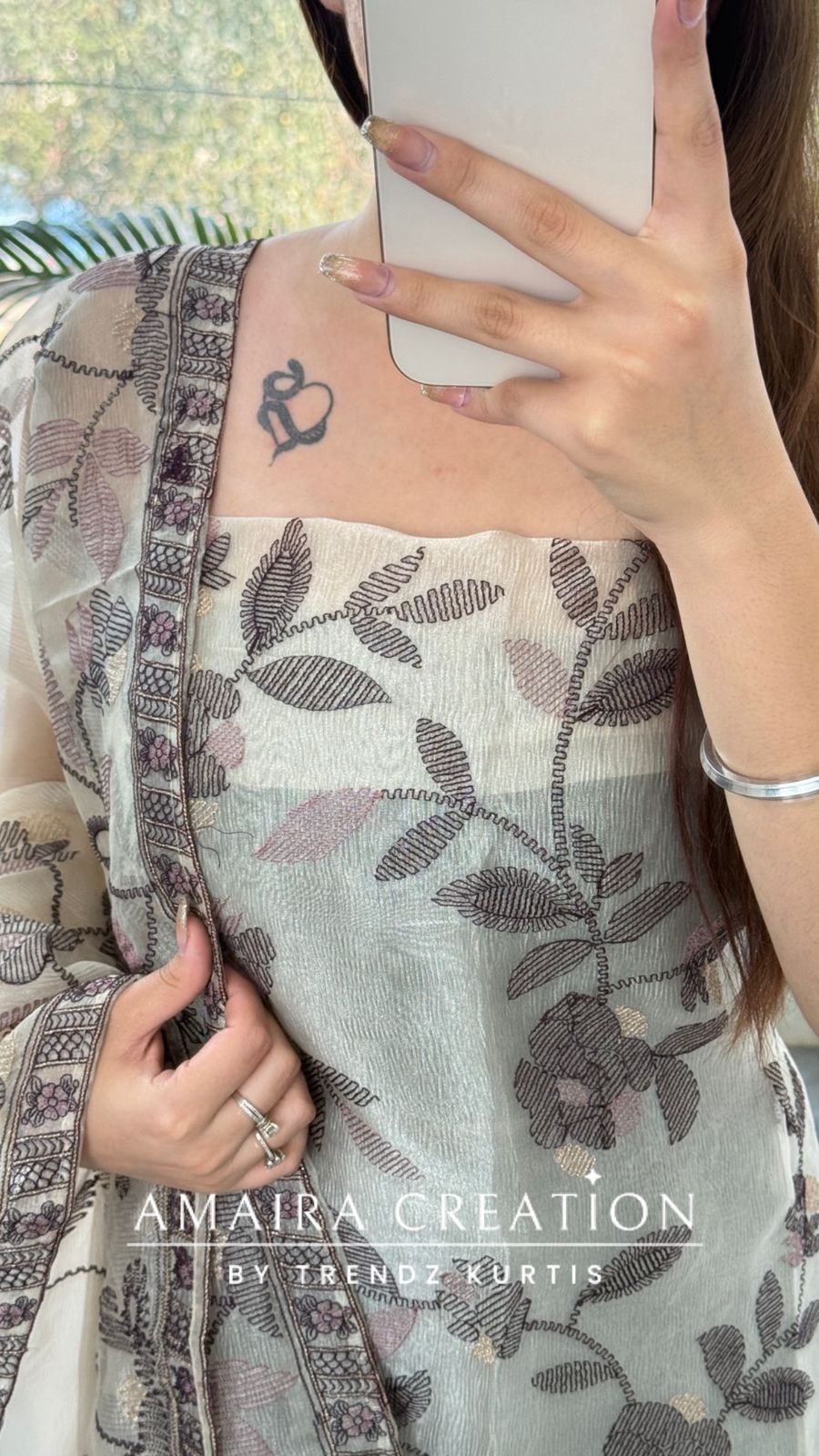 Premium Black Shimmer Tissue Embroidered Unstitched Suit With Beautiful Dupatta