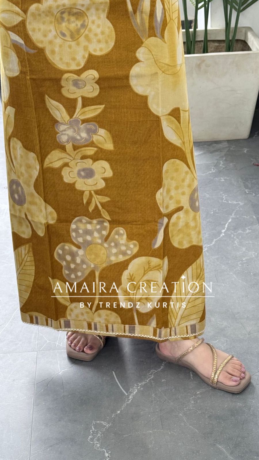 Premium Cotton Mustard Colour Unstitched Suit With Patch Work Chiffon Dupatta