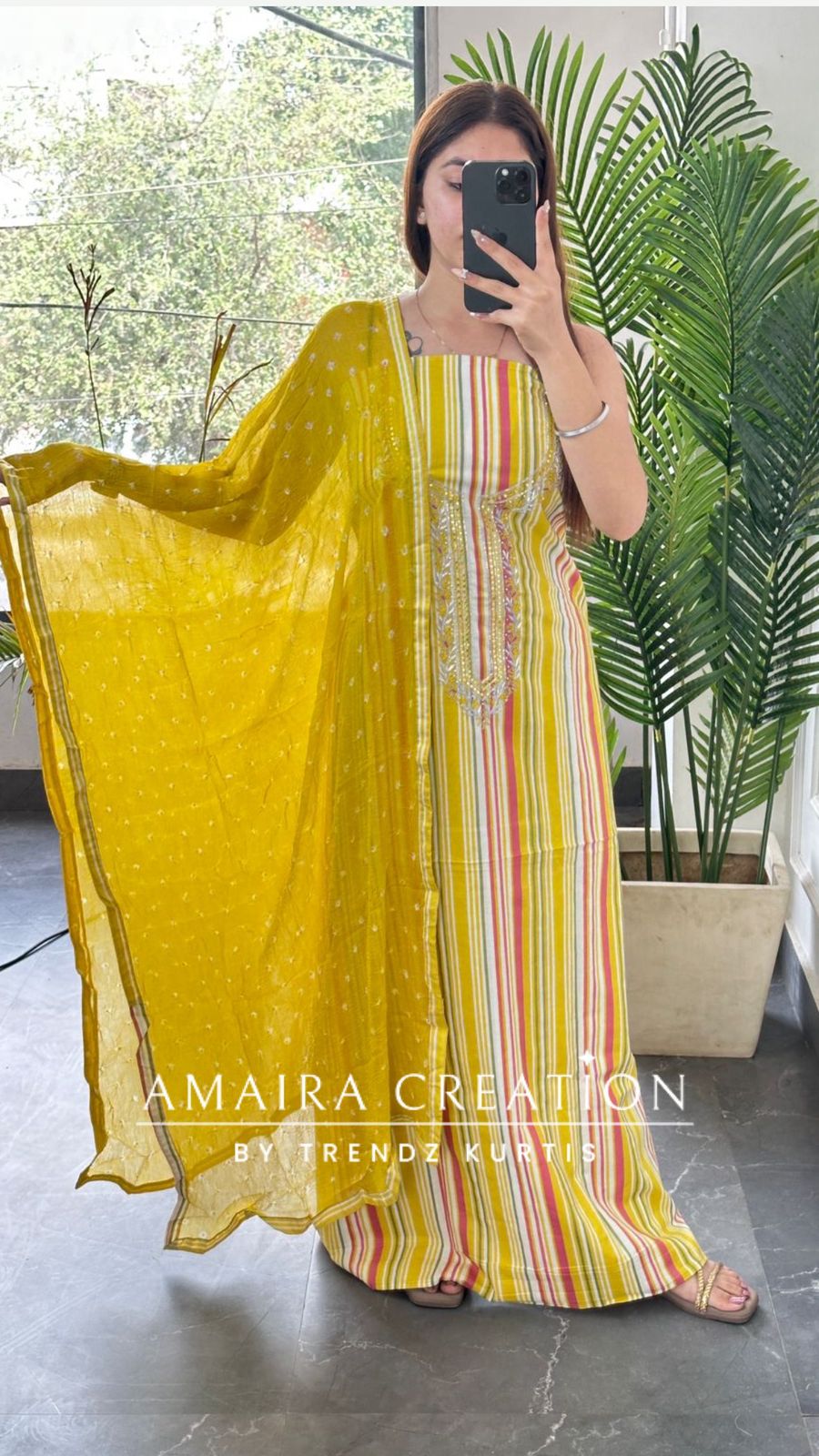 Premium Cotton Multi Colour Unstitch Suit With Chffon Dupatta