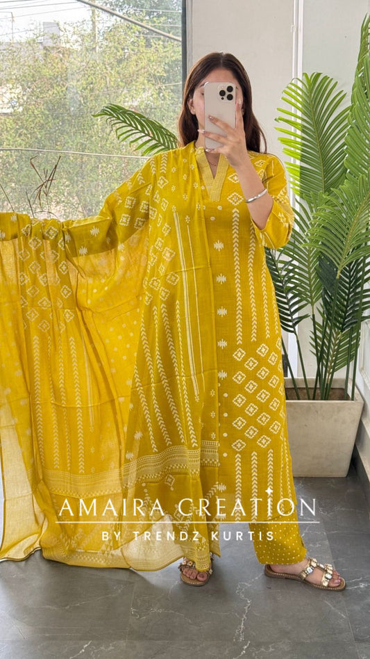 Amber Ikat (Mustard)