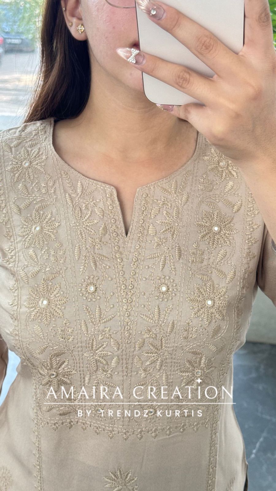 Amber Threadwork (Beige)
