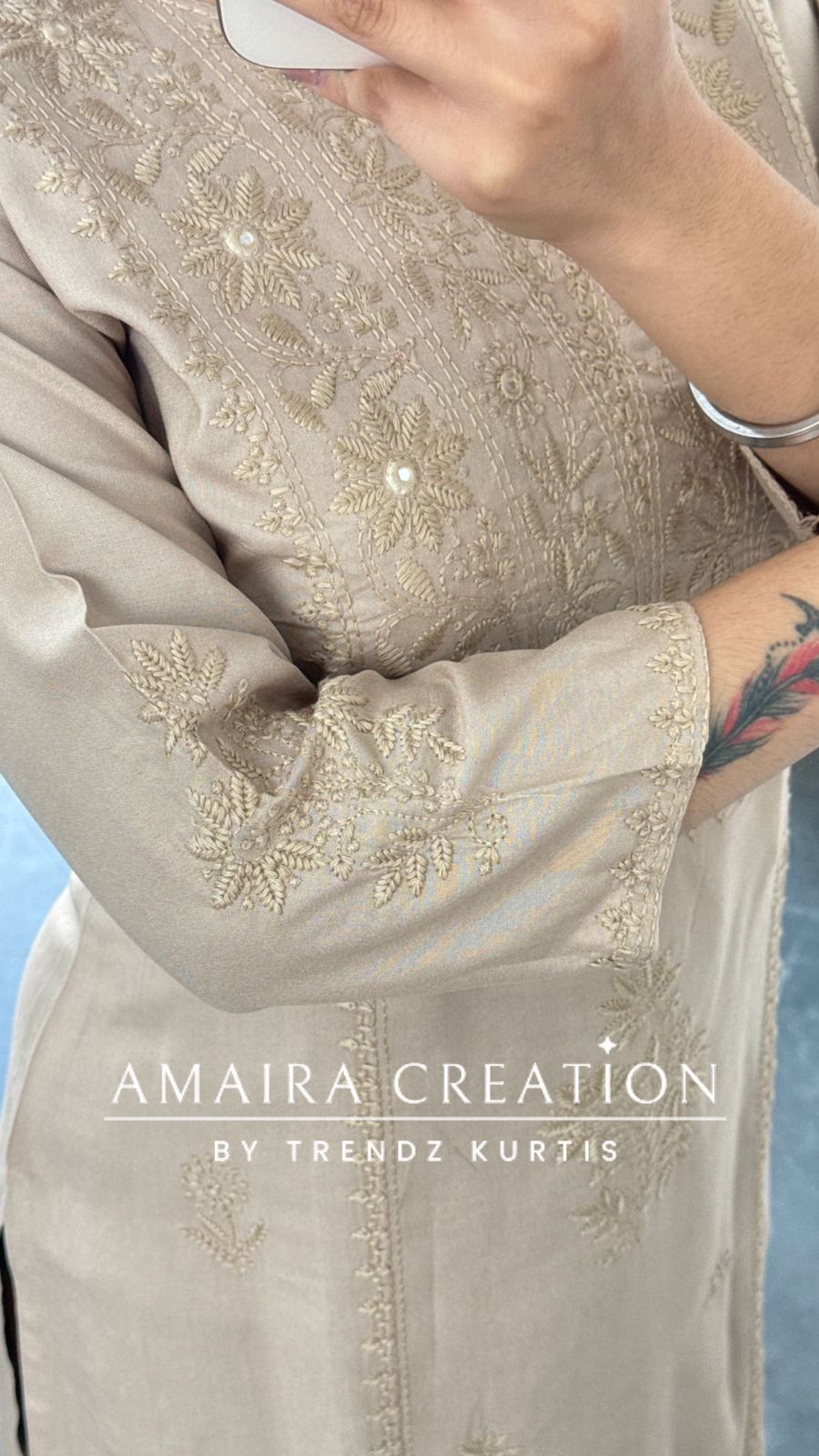 Amber Threadwork (Beige)